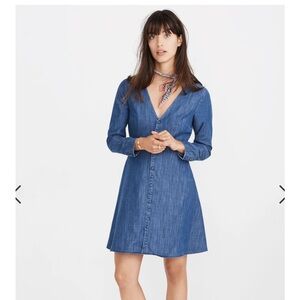 Denim Lilyblossom Button Front Dress by Madewell